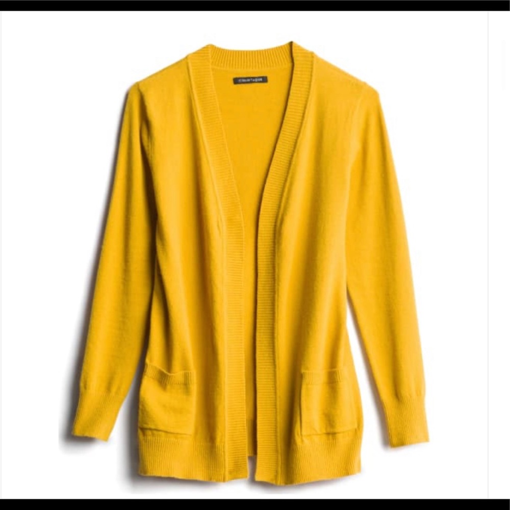 Mustard yellow cardigan
